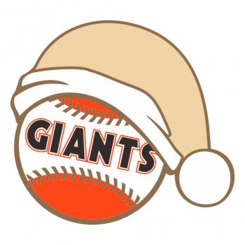 San Francisco Giants Baseball Christmas hat iron on transfer