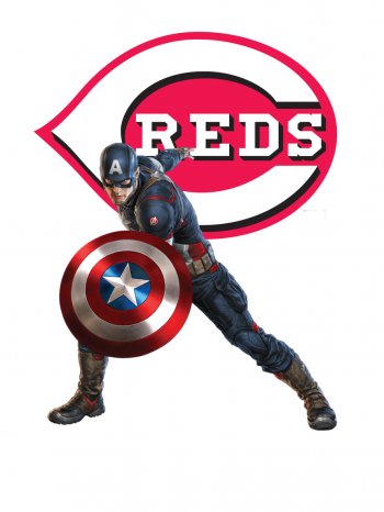 Cincinnati Reds Captain America iron on transfers