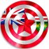 CAPTAIN AMERICA Ontario Flag decal sticker