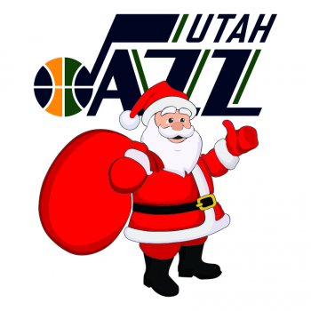 Utah Jazz Santa Claus Logo iron on transfer