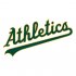 Oakland Athletics Script Logo  Decals Stickers version 2