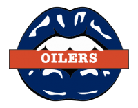 edmonton oilers script logo iron on transfers