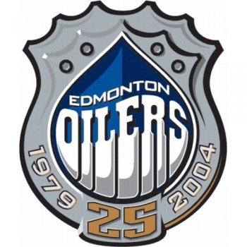 Edmonton Oilers Anniversary Logo  Decals Stickers