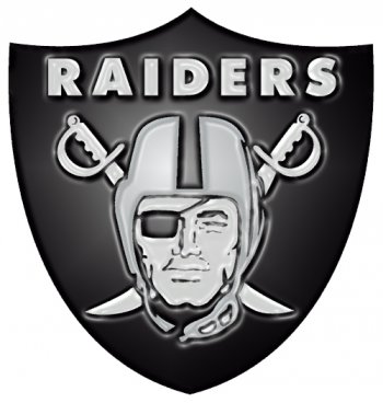 oakland raiders 1995-pres primary plastic effect logo decal sticker