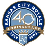 Kansas City Royals Anniversary Logo  Iron-on Stickers (Heat Transfers)