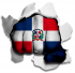 hulk DOMINICAN REPUBLIC Flag iron on transfer