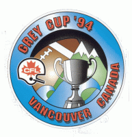 grey cup 1994 primary logo iron on transfers