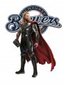 Milwaukee Brewers Thor iron on transfers