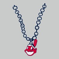 Cleveland Indians necklace logo decal sticker