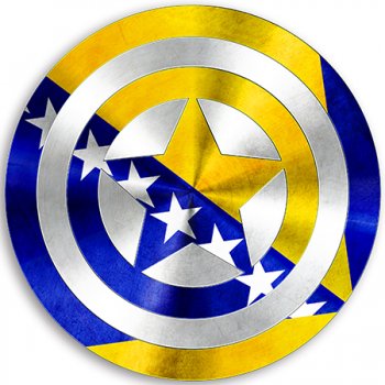 CAPTAIN AMERICA BOSNIA AND HERZEGOVINA iron on transfer