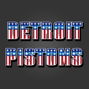 Detroit Pistons American Captain Logo decal sticker