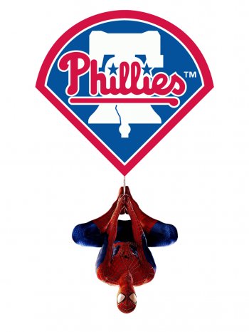 Philadelphia Phillies Spider Man iron on transfers