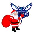 Charlotte Hornets Santa Claus Logo iron on transfer