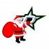 Dallas Stars Santa Claus Logo iron on transfer