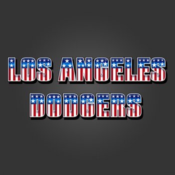 Los Angeles Dodgers American Captain Logo decal sticker