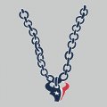 Houston Texans necklace logo iron on transfer