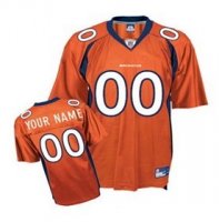 Denver Broncos Custom Letter and Number Kits For Orange Jersey