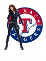 Texas Rangers Black Widow iron on transfers