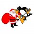 Pittsburgh Penguins Santa Claus Logo iron on transfer