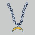 San Diego Chargers necklace logo iron on transfer