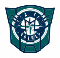 Autobots Seattle Mariners logo decal sticker