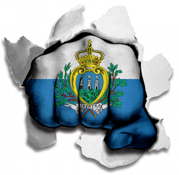 hulk SAN MARINO Flag iron on transfer