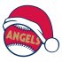 Los Angeles Angels of Anaheim Baseball Christmas hat iron on transfer