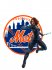 New York Mets Black Widow iron on transfers