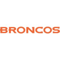 Denver Broncos Script Logo  Decals Stickers version 2