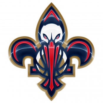 new orleans pelicans crystal logo iron on sticker