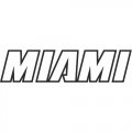 Miami Heat Script Logo  Decals Stickers version 2