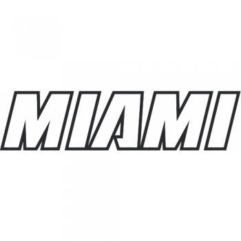 Miami Heat Script Logo  Decals Stickers version 2