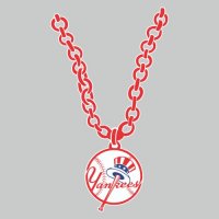 New York Yankees necklace logo decal sticker