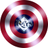 captain american shield with tampa bay rays logo decal sticker