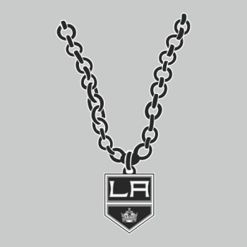 Los Angeles Kings necklace logo iron on transfer