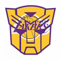 Autobots Los Angeles Lakers logo iron on transfers