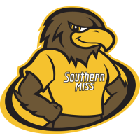 2003-Pres Southern Miss Golden Eagles Mascot Logo Decals Stickers