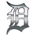 Detroit Tigers silver logo iron on transfer