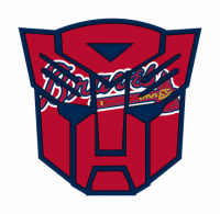 Autobots Atlanta Braves logo decal sticker