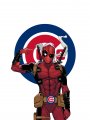 Chicago Cubs Deadpool iron on transfers