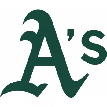 Oakland Athletics Script Logo  Decals Stickers