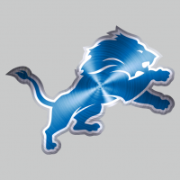 Detroit Lions Stainless steel logo decal sticker