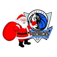 Dallas Mavericks Santa Claus Logo iron on transfer