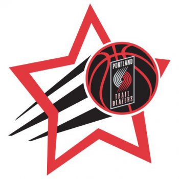 Portland Trail Blazers Basketball Goal Star decal sticker