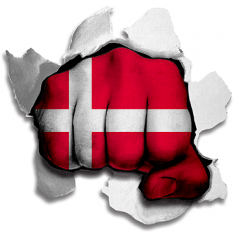 hulk DENMARK Flag iron on transfer