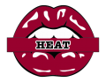 miami heat script logo iron on transfers