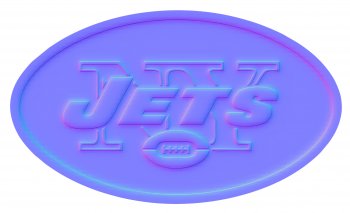 new york jets 1998-pres primary colorful embossed logo decal sticker