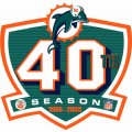 Miami Dolphins Anniversary Logo  Iron-on Stickers (Heat Transfers)