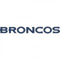 Denver Broncos Script Logo  Decals Stickers version 1