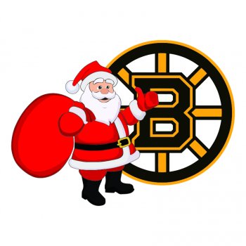 Boston Bruins Santa Claus Logo decal sticker